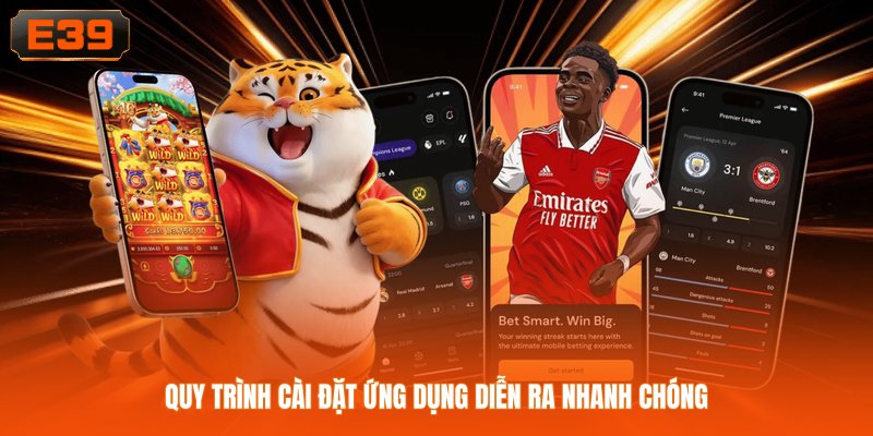 Quy trình cài đặt ứng dụng diễn ra nhanh chóng